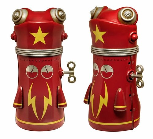 Atomic Explorer figure by Brian Taylor. Front view.