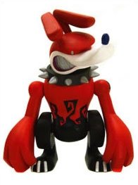 Hell Hound - Chaotic Red figure by Touma, produced by Toy2R. Front view.