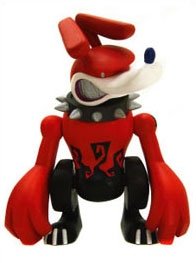 Hell Hound - Chaotic Red figure by Touma, produced by Toy2R. Front view.