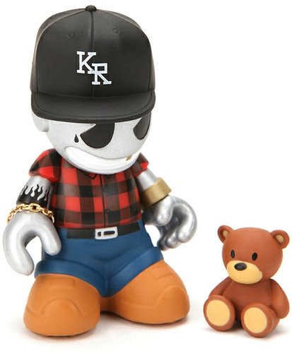 KidGangster figure, produced by Kidrobot. Front view.