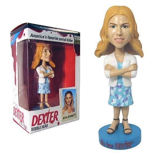 Rita Bennett Bobble Head figure, produced by Bif Bang Pow. Front view.