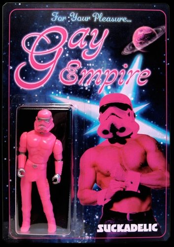 Gay Empire SDCC 2010 Exclusive figure by Sucklord, produced by Suckadelic. Front view.