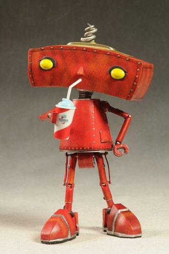 Bad Robot figure by J. J. Abrams, produced by Quantum Mechanix. Front view.