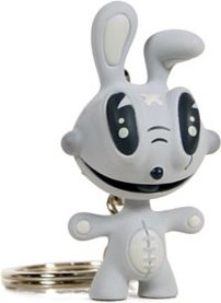 Jack Rabbit Mono figure by Brian Taylor, produced by Wheaty Wheat Studios. Front view.