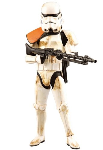 Sandtrooper - RAH No.319 figure by Lucasfilm Ltd., produced by Medicom Toy. Front view.