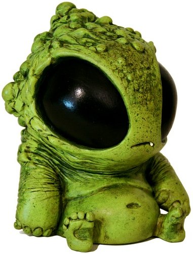Unripe Bubblegut figure by Chris Ryniak, produced by Circus Posterus. Front view.