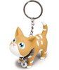 Brown and White Keyring Kat