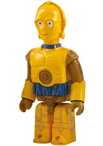 C-3PO (Droids Ver.) Kubrick 100% figure by Lucasfilm Ltd., produced by Medicom Toy. Front view.
