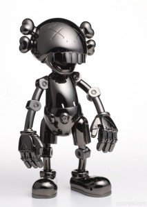 No Future Companion figure by Kaws X Hejima Sorayama, produced by Medicomtoy. Front view.