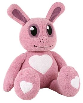 The Love Bunny figure by Jeremyville, produced by Kidrobot. Front view.
