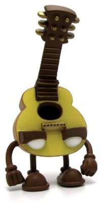 Unplugged ( Studio) figure by Jeremy Madl (Mad), produced by Kidrobot. Front view.