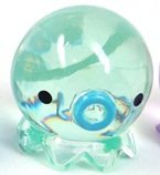 Takochu - Clear Green figure, produced by Pine Create. Front view.