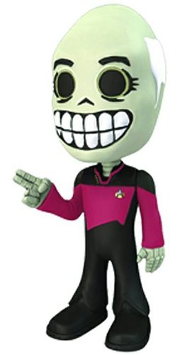 Captain Picard figure by Javi Molner, produced by Neca. Front view.
