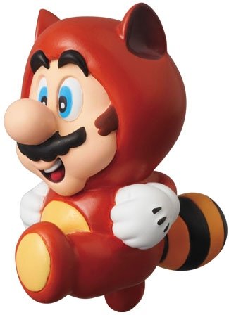 Tanuki Mario (Super Mario Bros. 3) - UDF No.175 figure by Nintendo, produced by Medicom Toy. Front view.