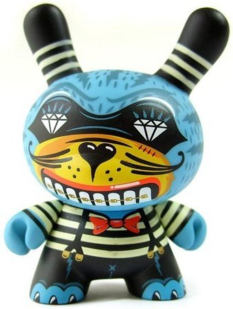 Fat Cat figure by Kronk, produced by Kidrobot. Front view.