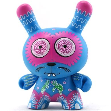 Peyote figure by Vm06, produced by Kidrobot. Front view.