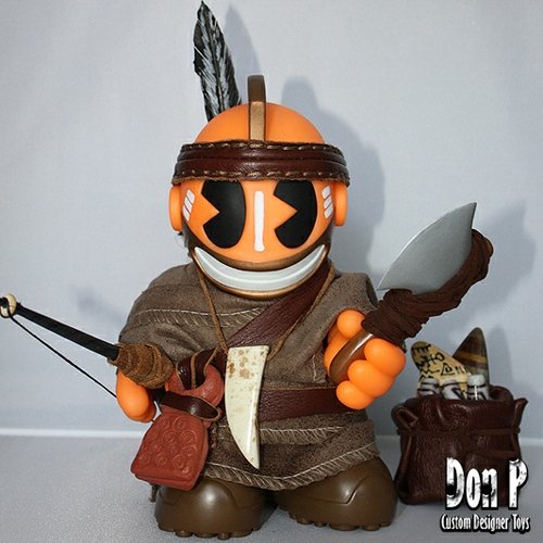 KidIndian figure by Don P, produced by Kidrobot. Front view.