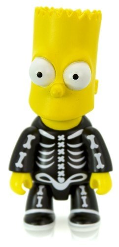 Bart Bone figure by Matt Groening, produced by Toy2R. Front view.