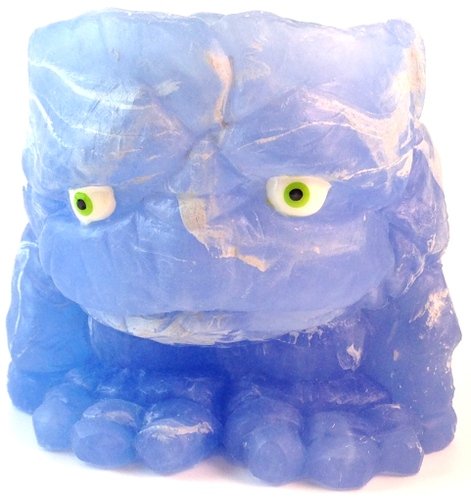 Its Growing On Me - Clear Blue figure by Motorbot, produced by Deadbear Studios. Front view.