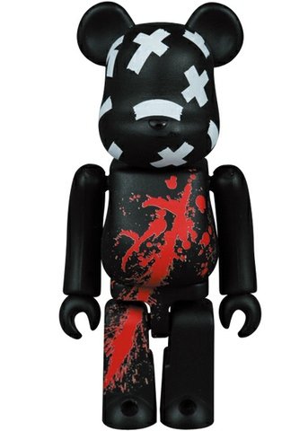 Sin City Be@rbrick 100% figure by Frank Miller, produced by Medicom Toy. Front view.