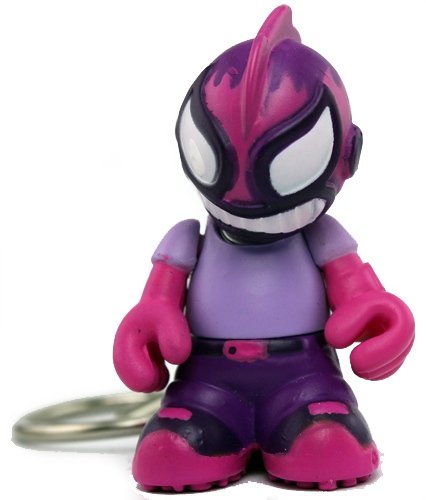 Lucha figure, produced by Kidrobot. Front view.