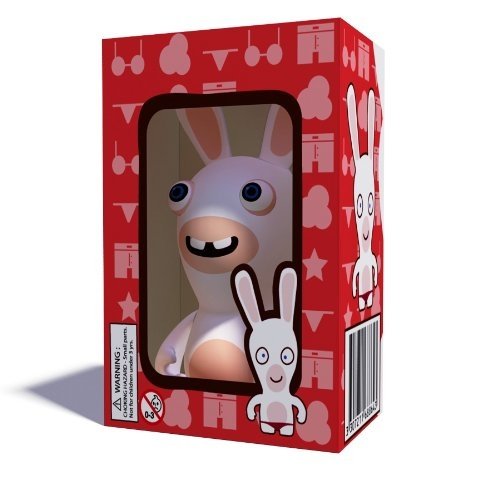 Pants Rabbid figure by Ubiart Toyz, produced by Ubisoft. Front view.