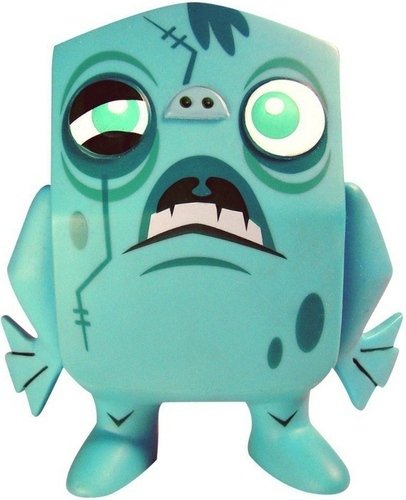 Zombie Dookie-Poo  figure by Manny Galan , produced by Chaotic Unicorn . Front view.