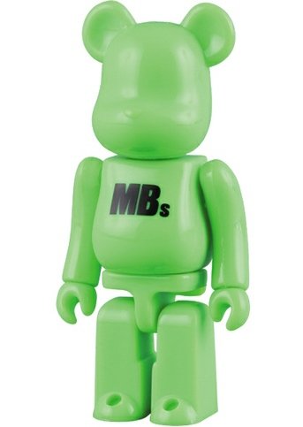 MISSING BOYs Be@rbrick 100% figure, produced by Medicom Toy. Front view.