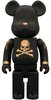 mastermind JAPAN Be@rbrick 400% - Black & Gold