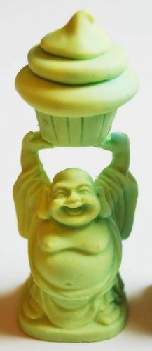 Cupcake Buddha figure by Rampage. Front view.