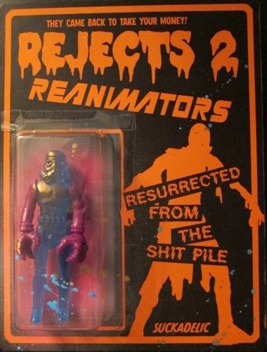 Rejects 2: Reanimators (Sucktrooper Spaceman) figure by Sucklord, produced by Suckadelic. Front view.