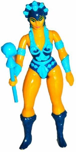 Evil Lyn figure by Roger Sweet, produced by Mattel. Front view.