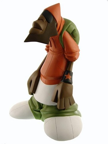 jazz figure by Carl Jones, produced by Dreamland Toyworks. Front view.