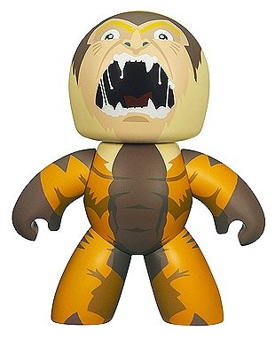 Sabretooth figure, produced by Hasbro. Front view.