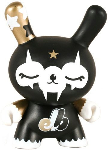 Dunny Fatale figure by 123Klan, produced by Kidrobot. Front view.