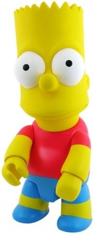 Bart Simpson Qee 10 - Classic  figure by Matt Groening, produced by Toy2R. Front view.