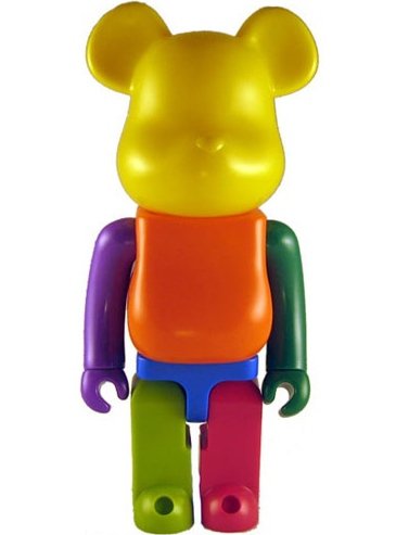 Rainbow Estate Be@rbrick 400% figure by Eric So, produced by Medicom Toy. Front view.