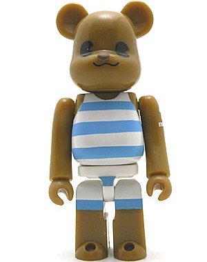 a-nation Be@rbrick 100% figure, produced by Medicom Toy. Front view.