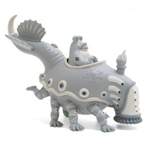 Mr. Bumper - Mono figure by Jim Woodring, produced by Strangeco. Front view.