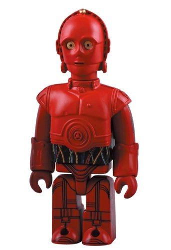 R-3PO  figure by Lucasfilm Ltd., produced by Medicom Toy. Front view.