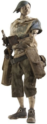 Tomorrow King Classics Seven Bone Wasabi figure by Ashley Wood, produced by Threea. Front view.