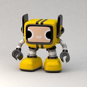 ROBOT VC3 - VESPULA figure by Robotandspark. Front view.