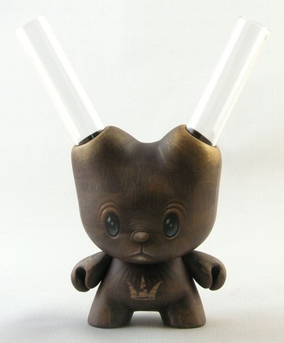 Banished figure by Squink!, produced by Kidrobot. Front view.