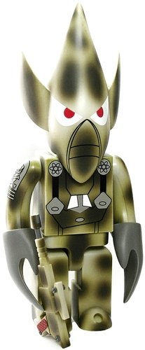 UNKLE 400% Pointman figure by Futura, produced by Medicom Toy. Front view.