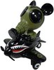 Mousemask Murphy in Shark Teeth Airplane - Army Green