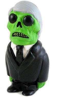 Formaldehyde Face - Men In Black Green Edition figure by Motorbot, produced by Deadbear Studios. Front view.