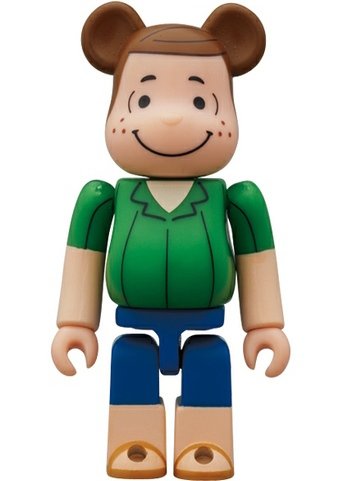 Peppermint Patty Be@rbrick 100% figure by Charles M. Schulz, produced by Medicom Toy. Front view.