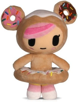 Donutella figure by Simone Legno (Tokidoki), produced by Tokidoki. Front view.