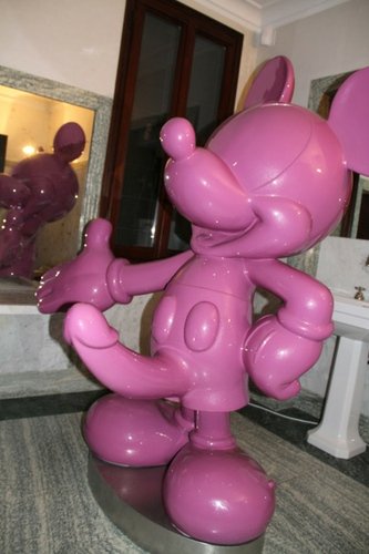 Hard On Mickey figure by Monsieur André. Front view.