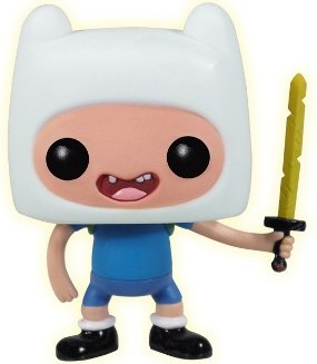 Finn - SDCC 2013 figure, produced by Funko. Front view.